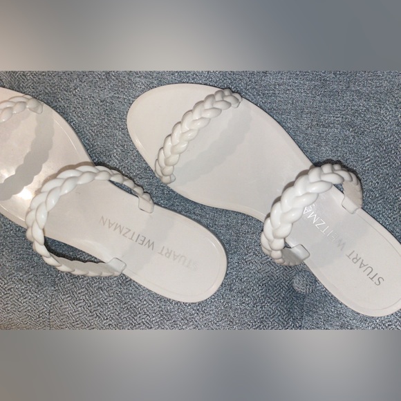 Brand New White Stuart Weitzman Sandals (Never Worn) - Picture 3 of 4